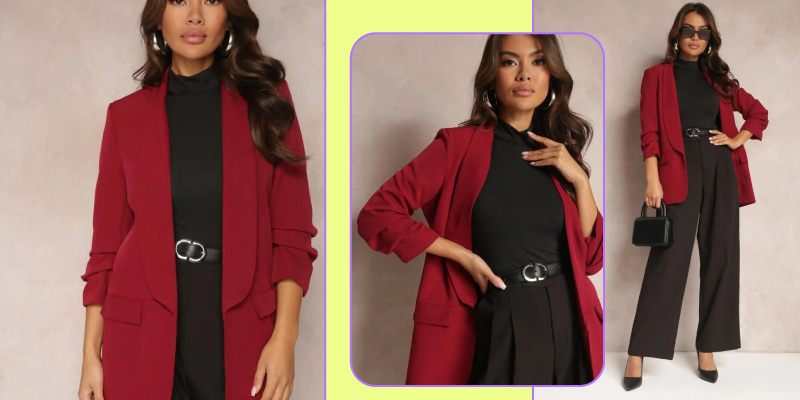 κόκκινο γυναικείο σακάκι
