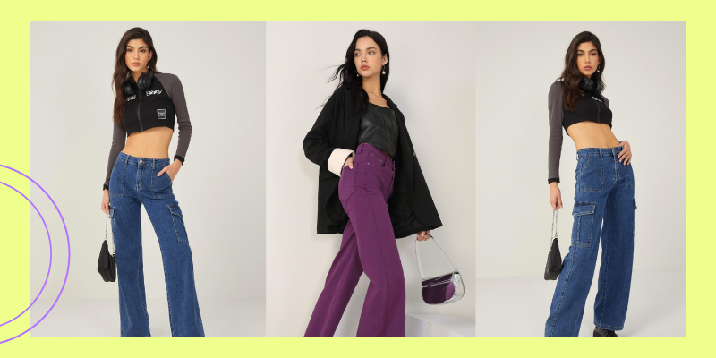 Ρετρό στυλ με τζιν καμπάνα και σακάκι