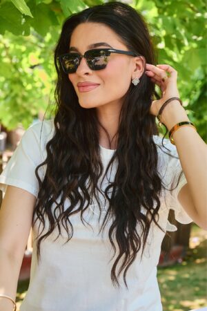 Γυαλιά Ηλίου Prism Με Τετράγωνο Φακό - Μαύρο