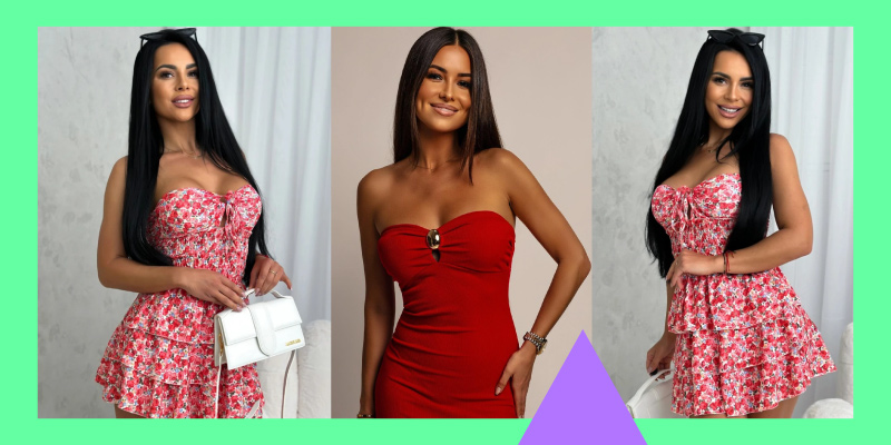 Φόρεμα strapless για σικ εμφανίσεις