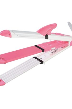 Ισιωτική μαλλιών - 3in1 - KM-1213 - Multistyler - Kemei - Pink/White