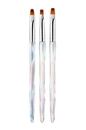 Σετ πινέλα μανικιούρ Nail Art - B111 - 3pcs - 910471