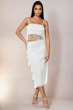 ΣΕΤ TOP ΚΑΙ ΦΟΥΣΤΑ MIDI ΜΕ ΚΡΟΣΙΑ - ΛΕΥΚΟ