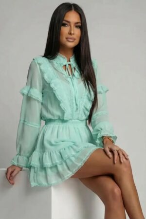 ΣΕΤ SHORTS ΚΑΙ ΜΠΛΟΥΖΑ ΜΕ ΒΟΛΑΝ ΚΑΙ ΛΕΠΤΟΜΕΡΕΙΕΣ ΔΑΝΤΕΛΑΣ - ΒΕΡΑΜΑΝ