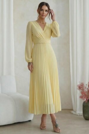 ΦΟΡΕΜΑ MIDI ΠΛΙΣΕ ΚΡΟΥΑΖΕ - ΚΙΤΡΙΝΟ