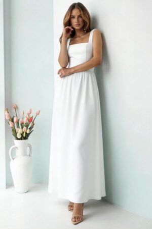 ΦΟΡΕΜΑ MIDI ΜΕ ΑΝΟΙΧΤΗ ΠΛΑΤΗ ΚΑΙ ΦΙΟΓΚΟ - ΛΕΥΚΟ