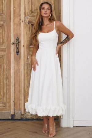 ΦΟΡΕΜΑ MIDI ΜΕ ΤΙΡΑΝΤΕΣ ΚΑΙ ΙΔΙΑΙΤΕΡΟ ΤΕΛΕΙΩΜΑ - ΛΕΥΚΟ