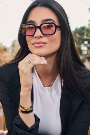 Γυαλιά Ηλίου Blair Με Τετραγωνισμένο Φακό - Ροζ