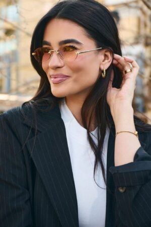 Γυαλιά Ηλίου Cleo Με Οβάλ Φακό - Καφέ