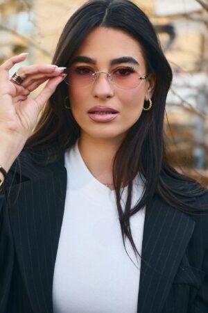 Γυαλιά Ηλίου Cleo Με Οβάλ Φακό - Ροζ