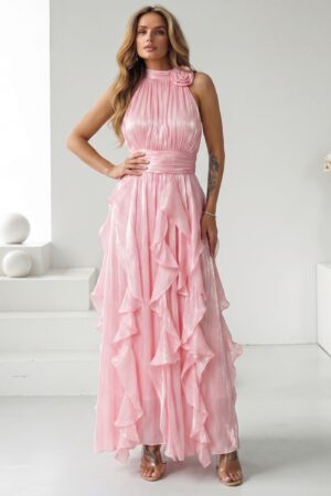 ΦΟΡΕΜΑ MAXI ΑΜΑΝΙΚΟ ΜΕ ΒΟΛΑΝ - ΡΟΖ