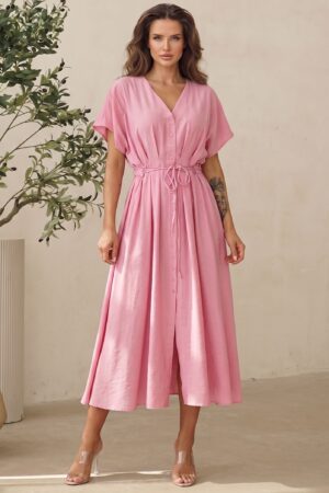ΦΟΡΕΜΑ MIDI ΑΕΡΙΝΟ ΣΕΜΙΖΙΕ ΜΕ ΖΩΝΗ - ΡΟΖ