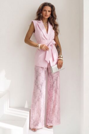 ΣΕΤ ΓΙΛΕΚΟ ΚΑΙ ΠΑΝΤΕΛΟΝΙ ΜΕ ΔΑΝΤΕΛΑ - ΡΟΖ