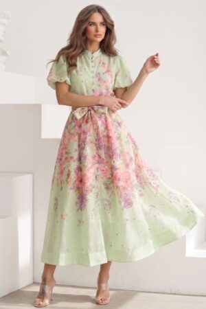 ΦΟΡΕΜΑ MIDI FLORAL ΜΕ STRASS - ΒΕΡΑΜΑΝ
