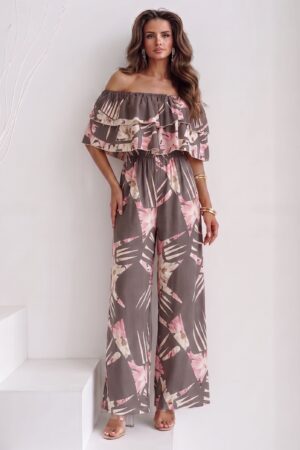 ΟΛΟΣΩΜΗ ΦΟΡΜΑ FLORAL OFF SHOULDER - ΠΟΥΡΟ