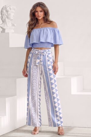 ΣΕΤ TOP ΜΕ ΒΟΛΑΝ ΚΑΙ BOHO ΠΑΝΤΕΛΟΝΑ - ΓΑΛΑΖΙΟ