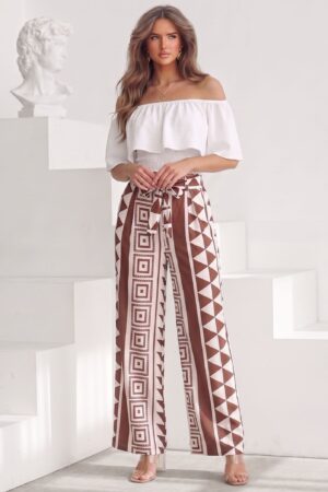 ΣΕΤ TOP ΜΕ ΒΟΛΑΝ ΚΑΙ BOHO ΠΑΝΤΕΛΟΝΑ - ΛΕΥΚΟ