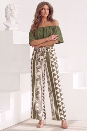 ΣΕΤ TOP ΜΕ ΒΟΛΑΝ ΚΑΙ BOHO ΠΑΝΤΕΛΟΝΑ - ΧΑΚΙ