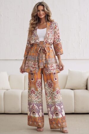 ΣΕΤ ΣΑΤΕΝ ΤΟΥΝΙΚ ΚΑΙ ΠΑΝΤΕΛΟΝΑ BOHO - ΠΟΡΤΟΚΑΛΙ